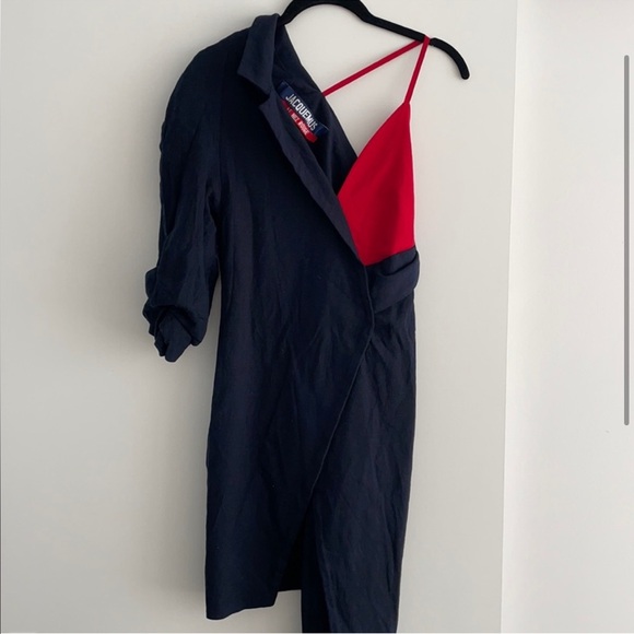 Jacquemus Le Nez Rouge Navy Dress - Picture 2 of 4